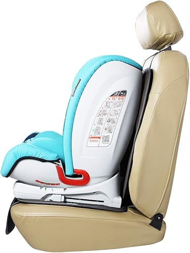 Miniatura 5 de Protector de asiento de automóvil de cuero para elevador, duradero, impermeable, funda de asiento grande con bolsillo de almacenamiento para niños