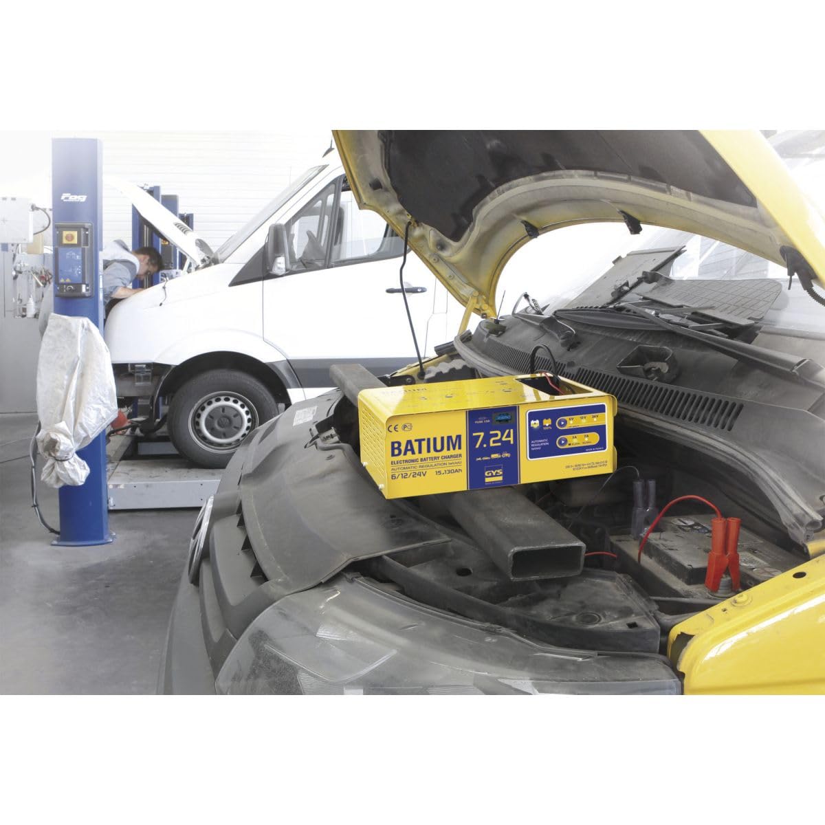 GYS CHARGEUR DE BATTERIE GYS BATIUM 7/24 AUTOMATIQUE 6/12/24 VOLTS
