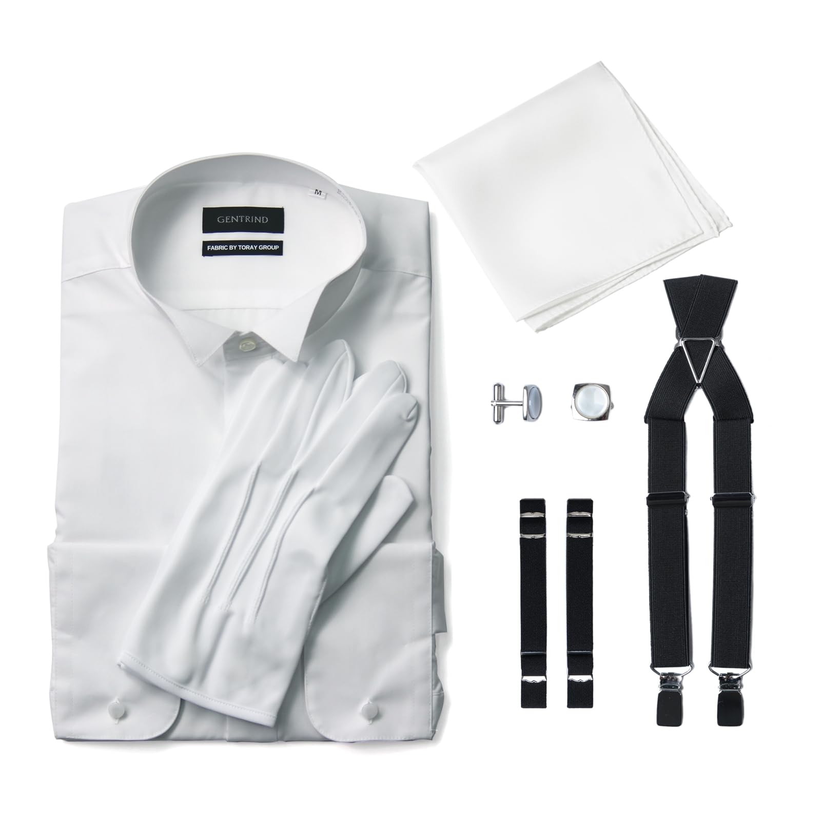 Amazon | [Y&TAILOR] 新郎 タキシード 小物6点セット ウイング