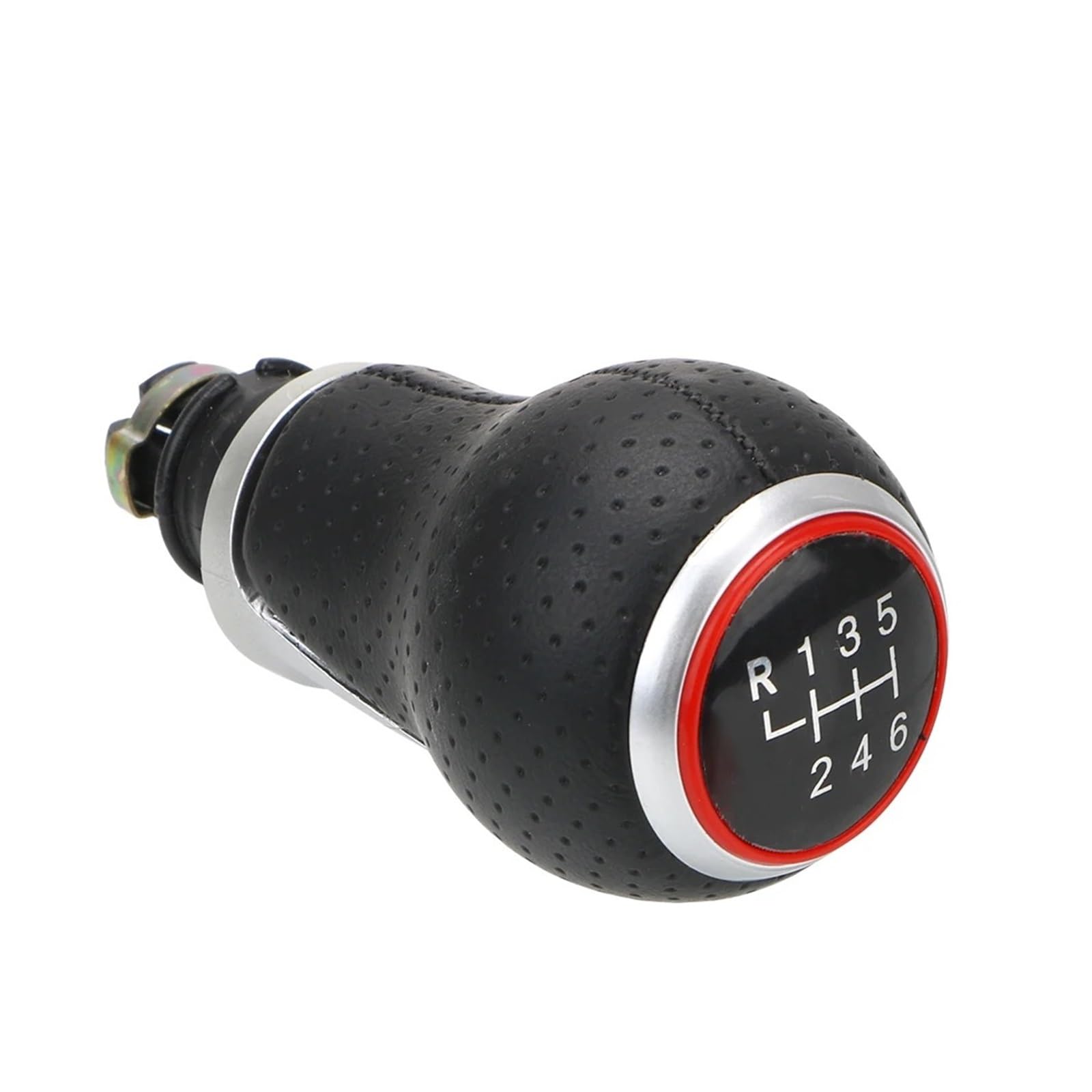 Sauanmnktp Red 6 Gear Gearshift Knob For Seat Leon Mk1 5 6 Speeds Car Gear Shift Knob(Red 6 Gear)