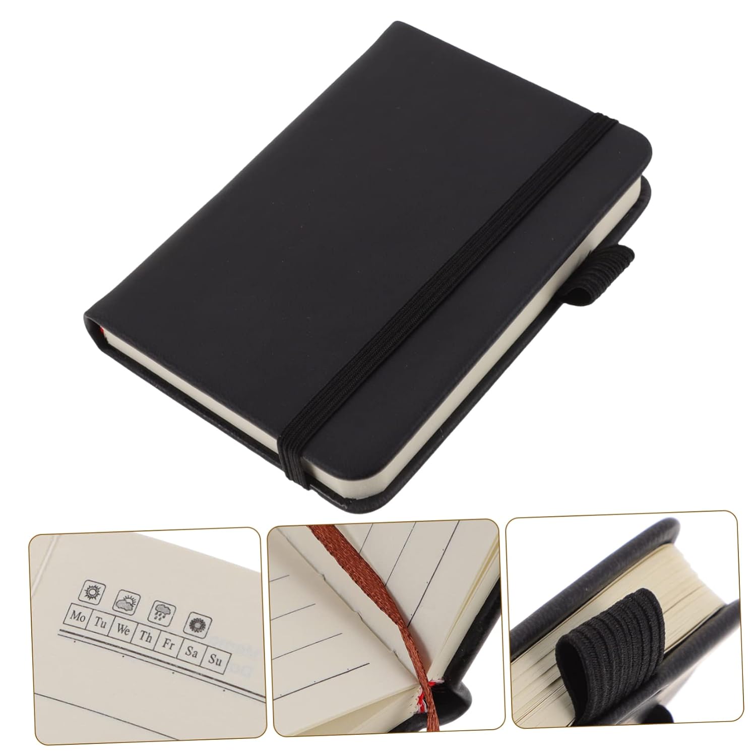 Ciieeo 4 pcs Portable Pocket Notebooks Multi Functional Small Notepad with Lined Pages for Memo Pads for Travel School and Office Use      Unknown Binding