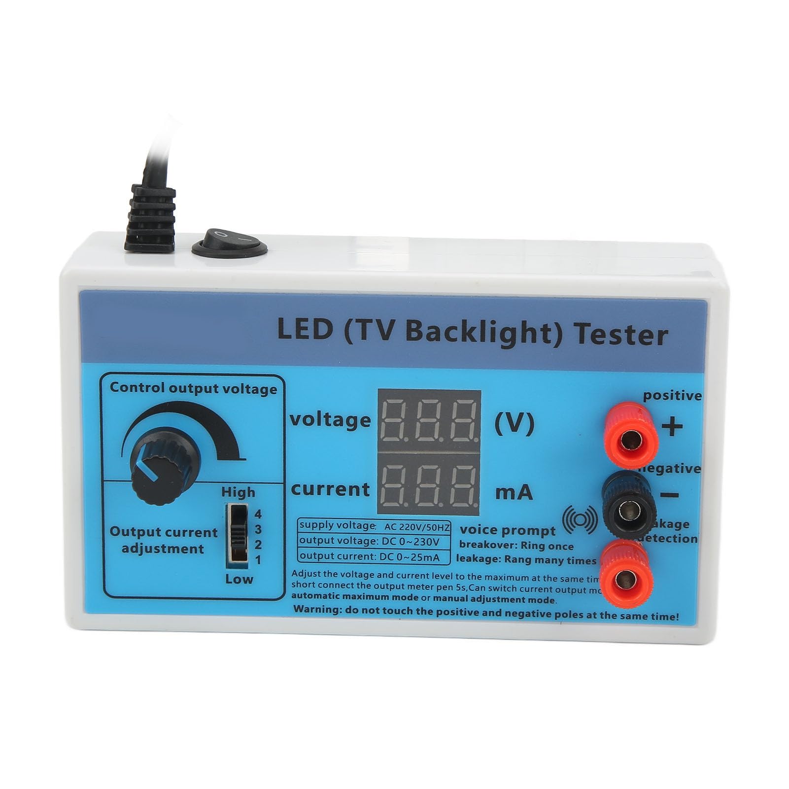 Led TV Retroilluminazione Tester Multifunzione Strisce Perline Led Light Strip Lamp Bead Test Strumento di Riparazione Rilevatore di Luce Uscita 0‑230 V (Spina UE 220V)