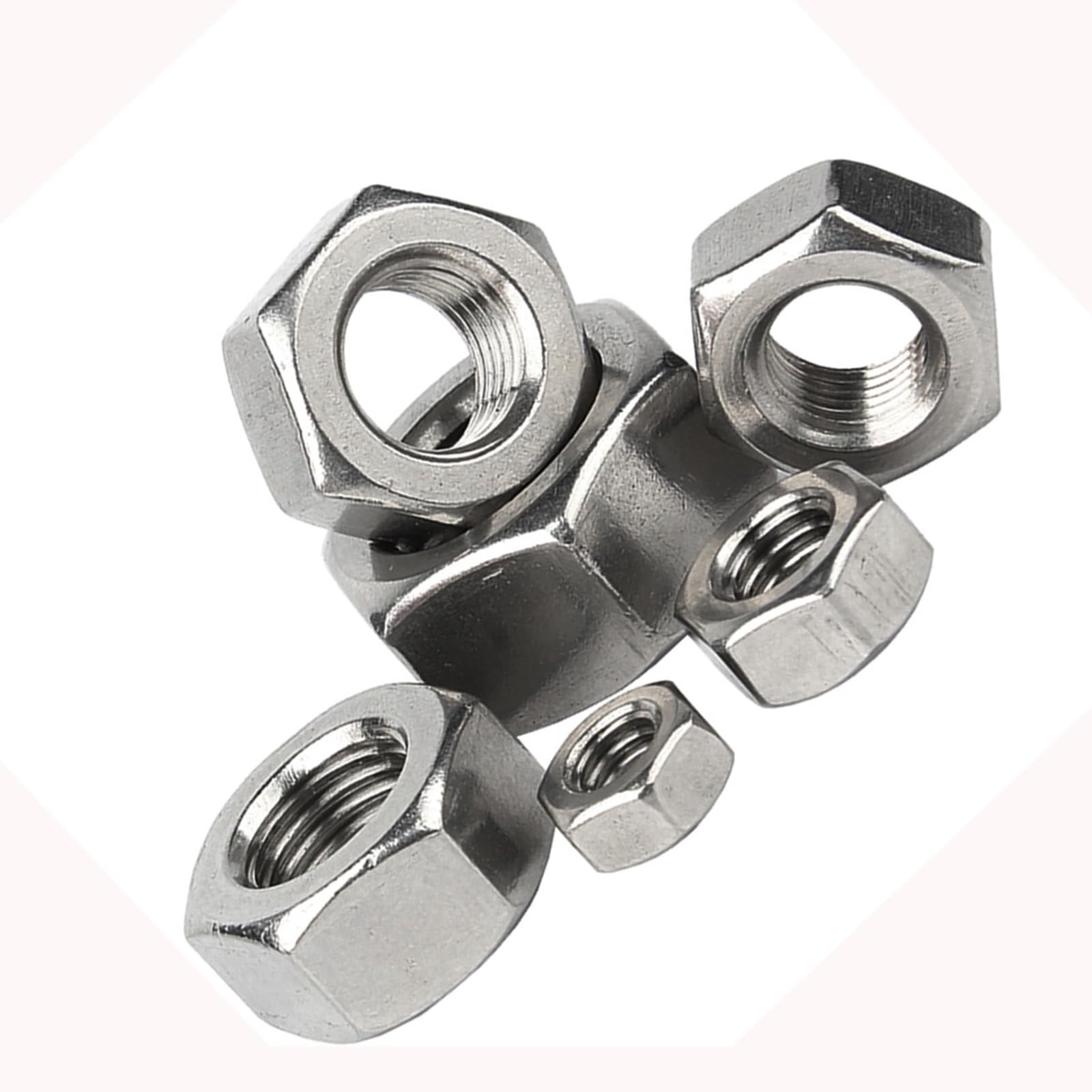 Tuercas Hexagonales De Acero Inoxidable 304 M8 M10 M12 M14 M16 M18 M20 M22 M24 M27 M30 M33 M36 M39 M42 M45 M48 M52 M56 M64(1pcs M64)