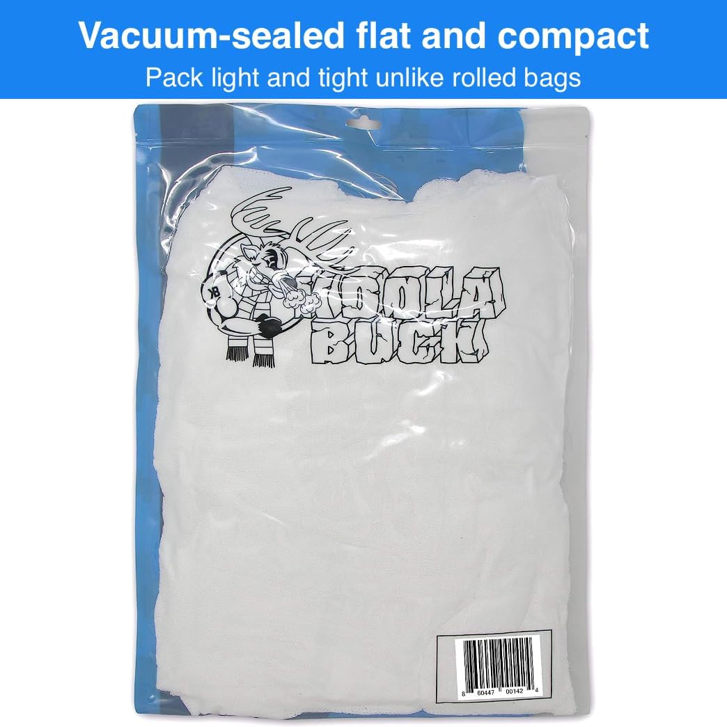 Koola Buck Heavy Duty Game Bags Hunting | Reusable, Breathable Meat Bags | Available in Packs of 1 or 4 for Deer or Elk Quarter Bags | Reusable | Vacuum Sealed to Save Space | Deer, Elk, & Moose
