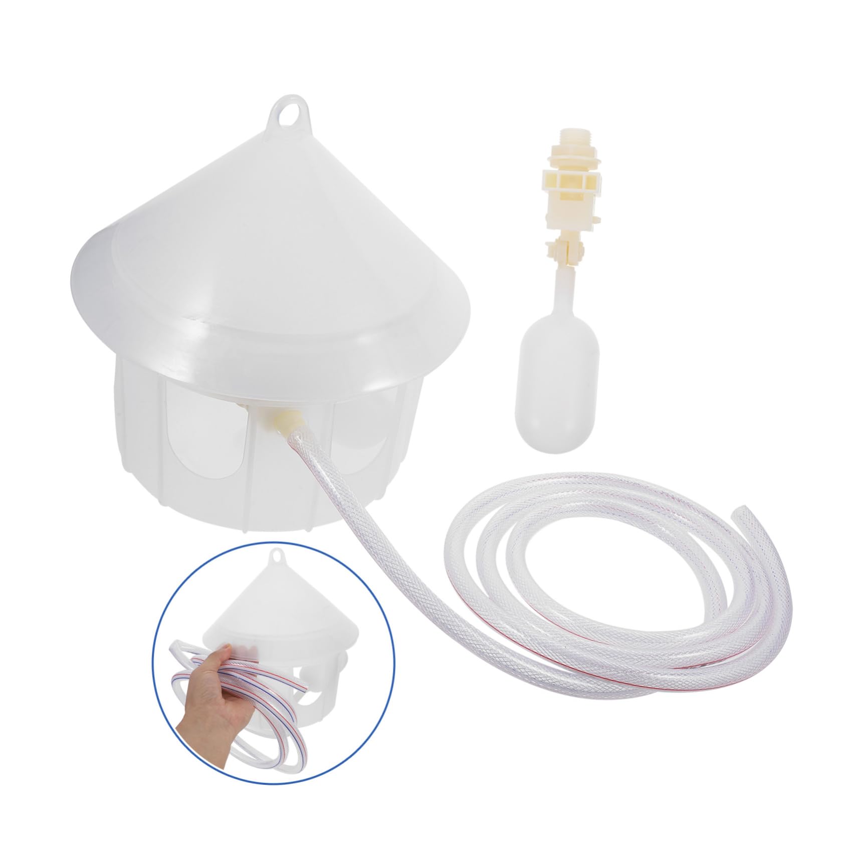 TOYANDONA Mangiatoia Per Piccioni Automatica Distributore d Acqua Per Uccelli Comodo Dispositivo Per Acqua Per Piccioni e Pappagalli Adatto Per Gabbia