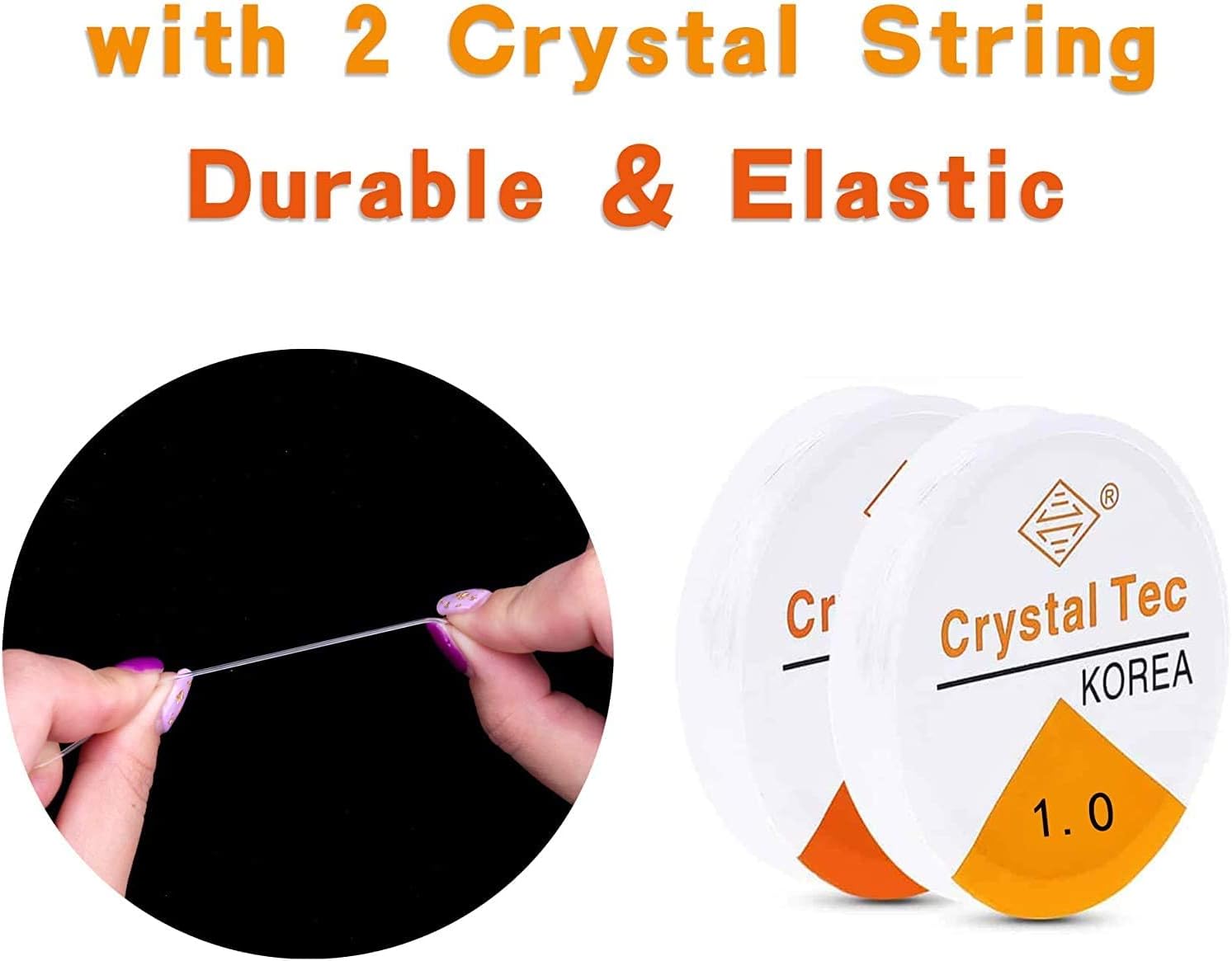 GREENTIME Pony Beads, 9mm Bright Pearl Color Craft Beads Bracelet Making Kit Hair Beads for Friendship Bracelet Jewelry Making and DIY Crafts for Gifts- 2800Pcs Rainbow 24 colors pearl style 9mm