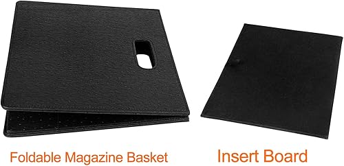 Miniatura 26 de HofferRuffer Soporte para cesta de revista, estante plegable para revistas, organizador de archivos de documentos, carpeta de archivos, organizador