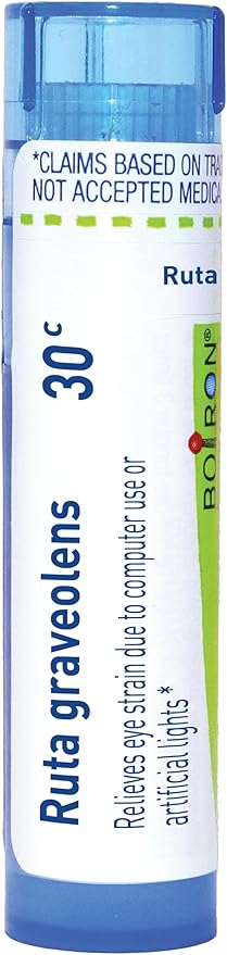 My Personal Guide to the Best Homeopathic Remedies for Writer's Cramp 11 Boiron Ruta Graveolens 30C for Eye Strain Due to Computer Use or Artificial Lights - 80 Pellets