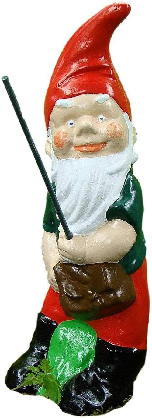 Pixieland Fishing Garden Gnome - Albert - Handmade at (Concrete)