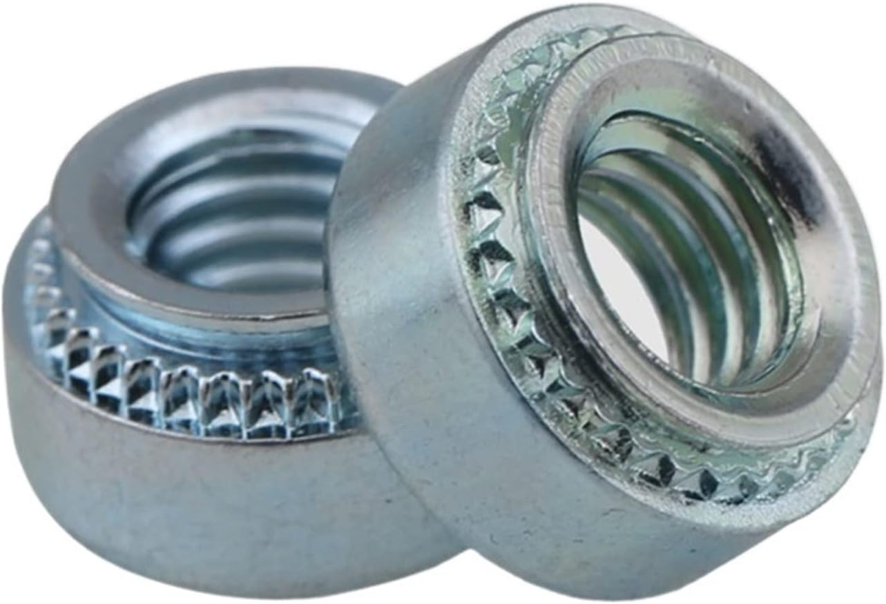 Lug nut Bright Zinc Stamping Rivet Nut Environmental Protection Galvanized Rivet Nut Self Clinching Nut ()