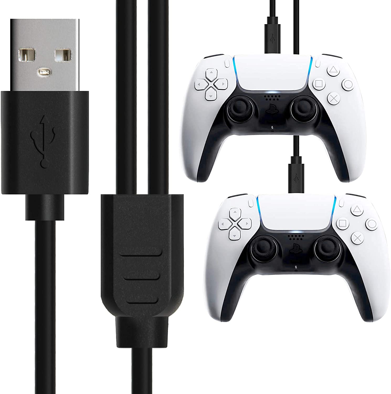 Redix Dual USB C Charger Cable for Dualsense10FT (3M) Fast Charging USB Type A to Split USB C Cable for Xbox Series X, S, Elite 2, & Compatible Controllers (B0977BCHM1) Amazon Price History, Amazon Price Tracker