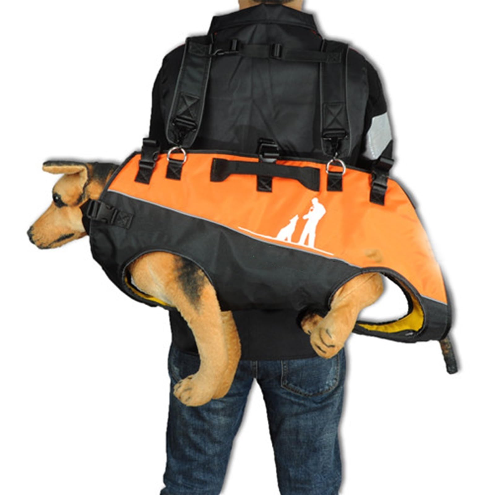 Mochila transportadora para perros grandes de 15-40 kg con lesiones articulares