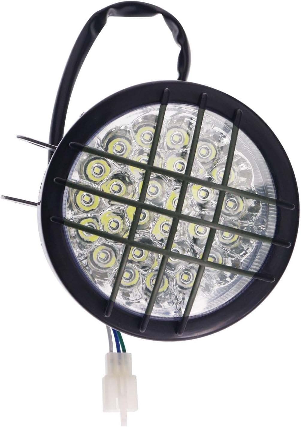 PRO BAT ATV 3 Wires 12V LED Front Head Light Headlight For Chinese 50cc 70 90 110cc 125cc UTV DUNE BUGGY GO KART Pack of 2