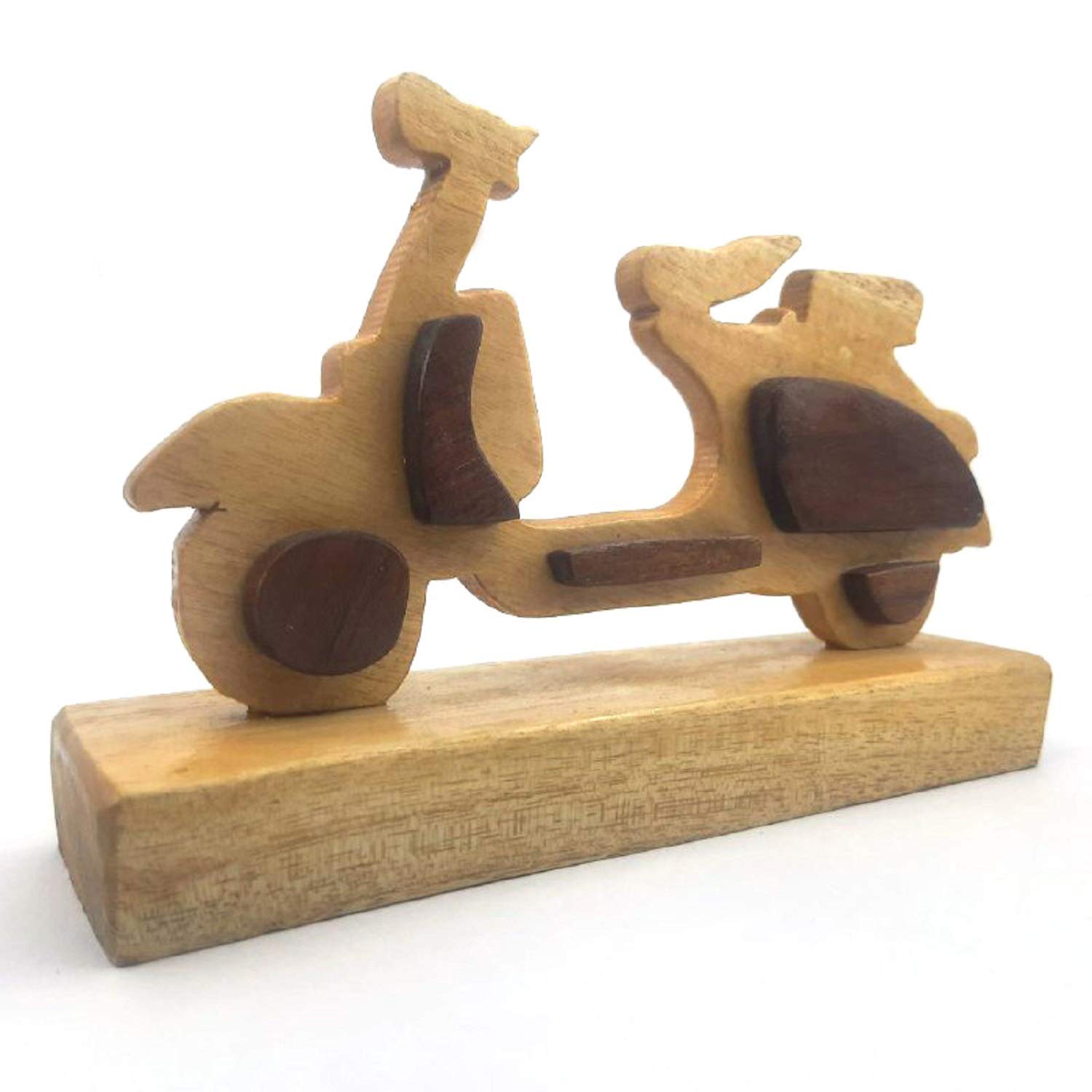 Objet de décoration vélo en bois fait main TheCreativeClub 18x4x14 cm