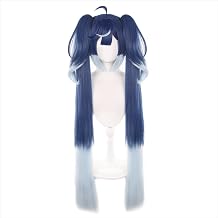 Wuthering Waves Iuno Cosplay Wig Anime Wawu Cosplay Twin Ponytail for Women
