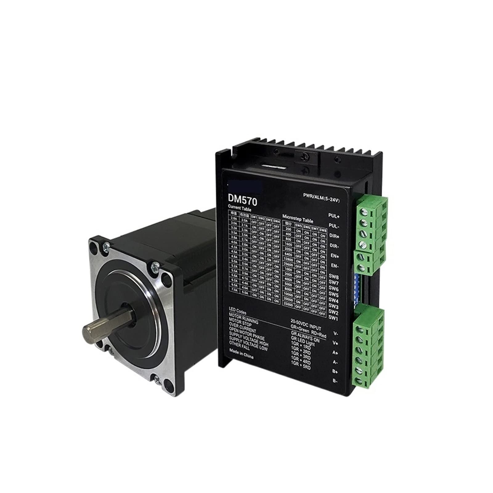 Schrittmotor, 42 57 60 86 Schrittmotor-Treiber-Set Mit Bremse Power-Off-Bremse Selbsthemmender Motor Mit Drehmoment hohes Drehmoment, Stabiler Betrieb(60-88D 60 Torque 2.15NM)