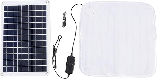 50W Solar Panel with Heated Blanket, Portable Monocrystalline Solar Panel Charger, for Hiking Camping Outdoor Activities