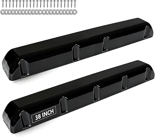 DEDU Dock Bumpers 24/38/48/72 Inch, Boat Dock Bumpers Heavy Duty Post Bumpers, Dock Fender Bumper Guards PVC for Horizontal and Vertical with Screws and Washers (Black/White/Gray) -1/2/4 Pack