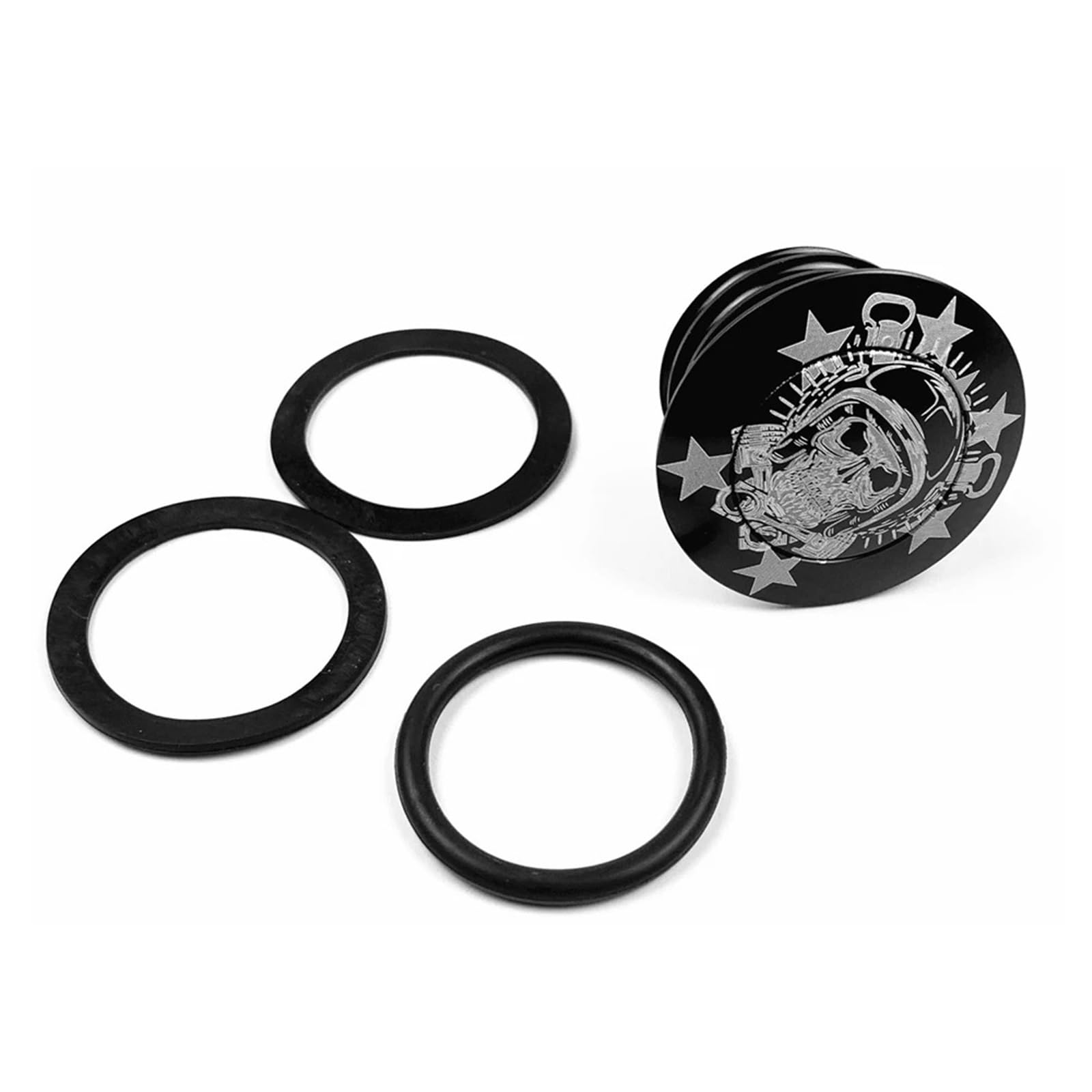 Tappo Serbatoio Per Sportster 1200 883 Touring Road King Softail Dyna | Tappo Olio Decorativo Ventilato Per Serbatoio Carburante Moto(A)