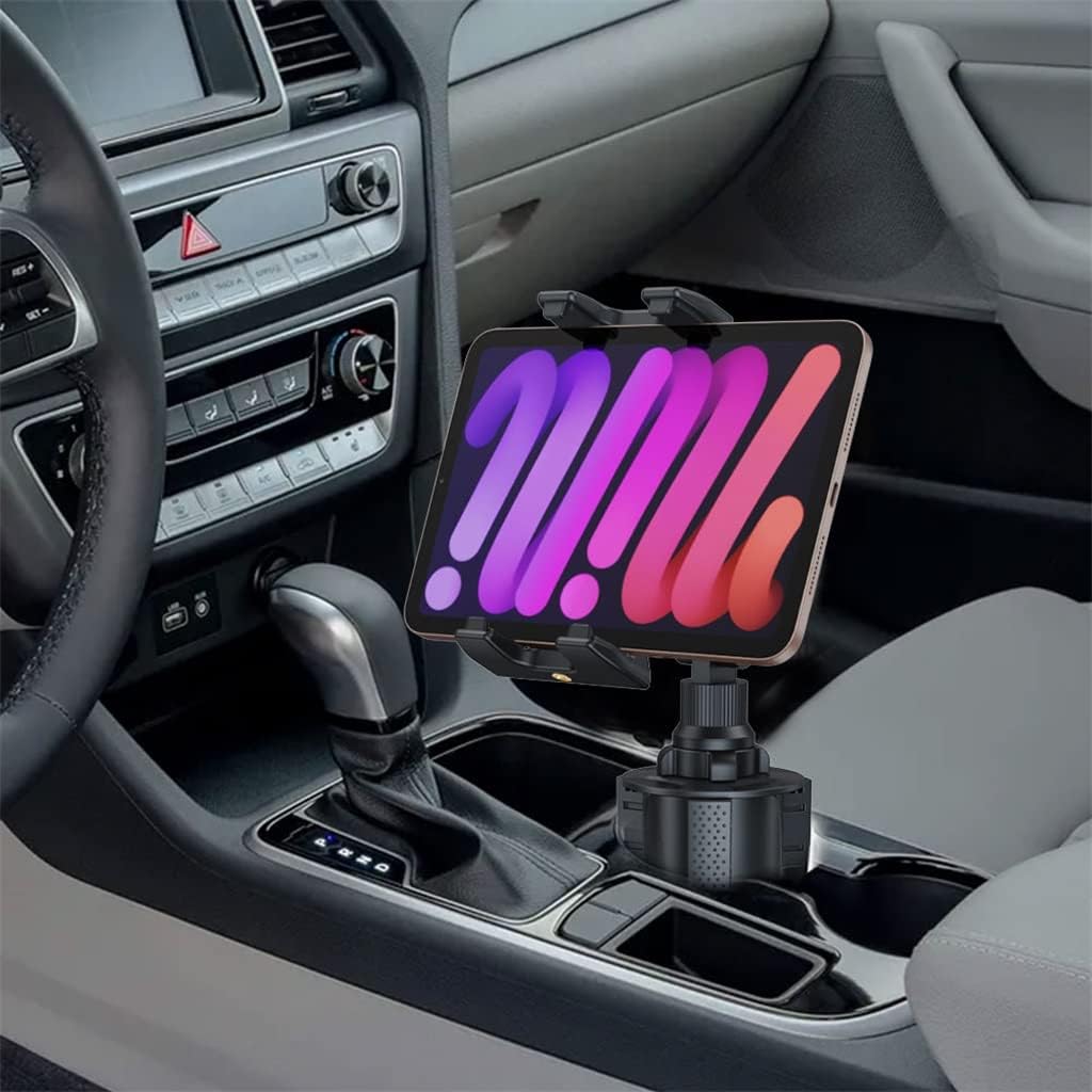 Cup Holder Tablet Mount Phone Holder 2-in-1 for Car Truck Tablet Mount Adjustable Neck Extended Holder