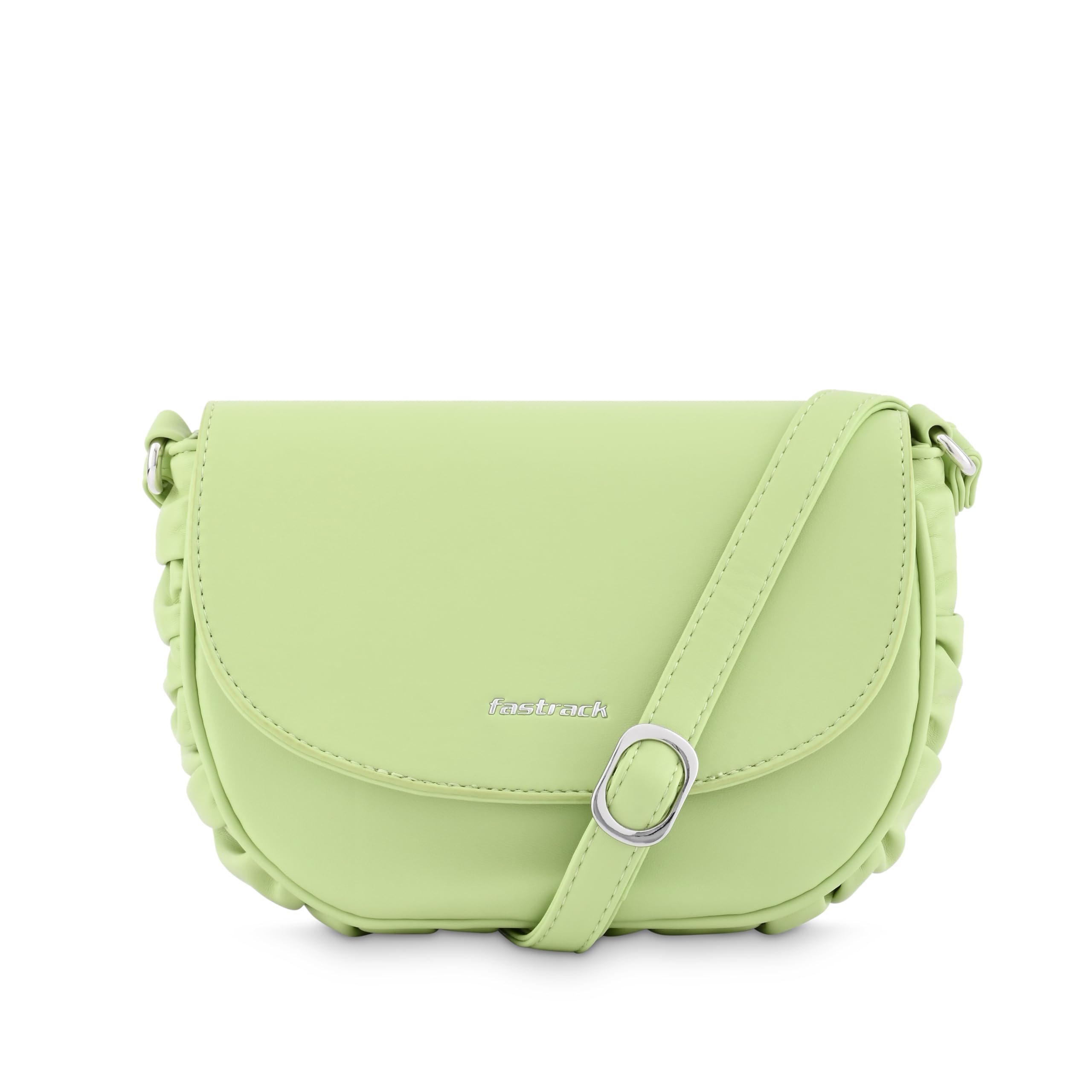 Chic Casual Sling Bag for Women | Semi PU Handbag with Top Zipper & Button Flap | Stylish Crossbody with Adjustable Sling Strap for Casual & Party Use-image-34