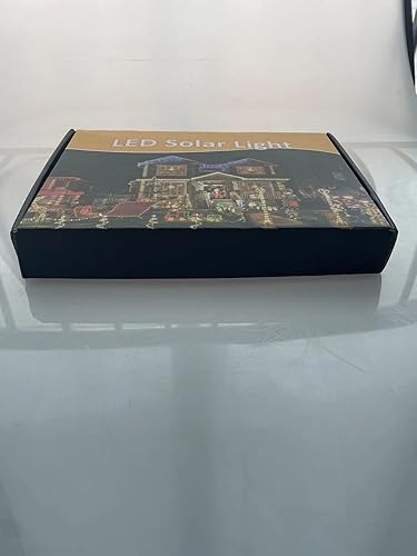 Miniatura 4 de JIMACRO Guirnalda de luces solares, 16 piezas de 2.6 pies, 128 luces LED de cortina con control remoto, 16.4 pies de cortina de luces impermeables