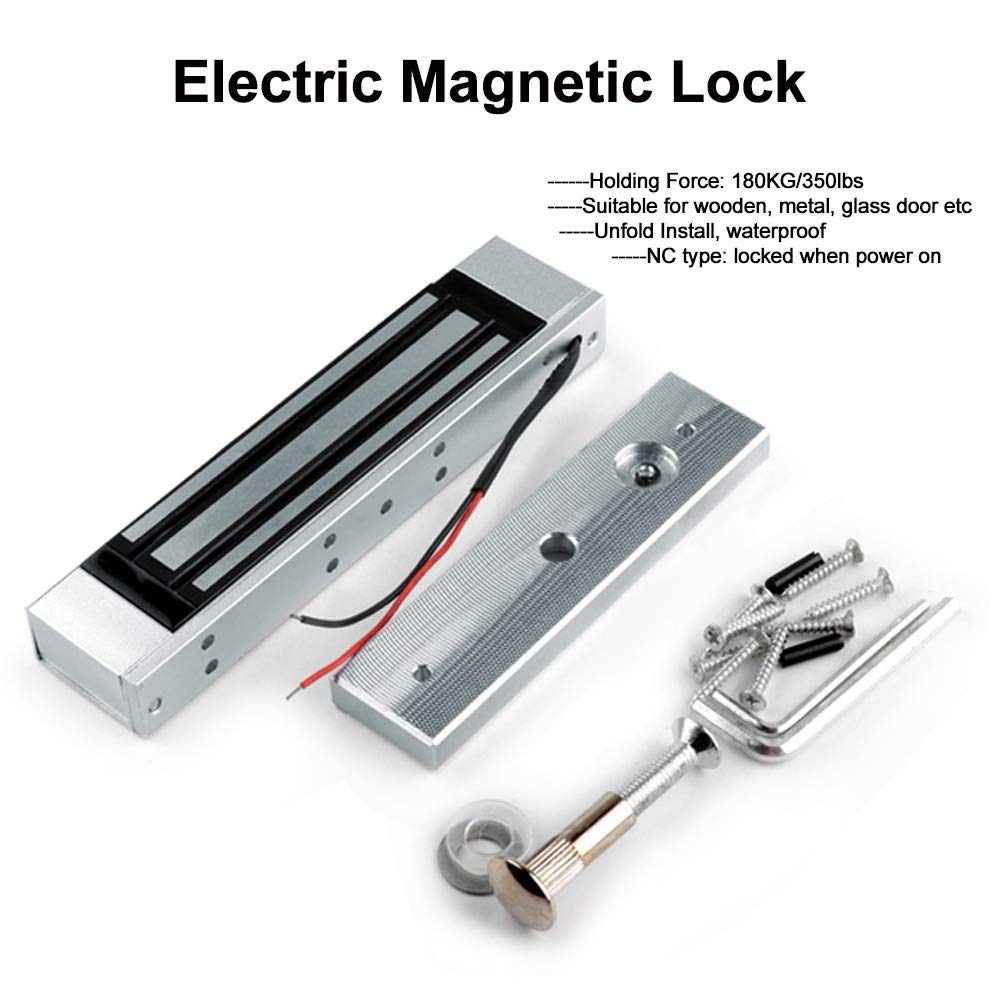 LIBO Kit de Système de Contrôle d'accès Complet Clavier de Contrôle d'accès DC 12V Serrure Magnétique 180kg pour Système de Sécurité d'entrée de Serrure de Porte