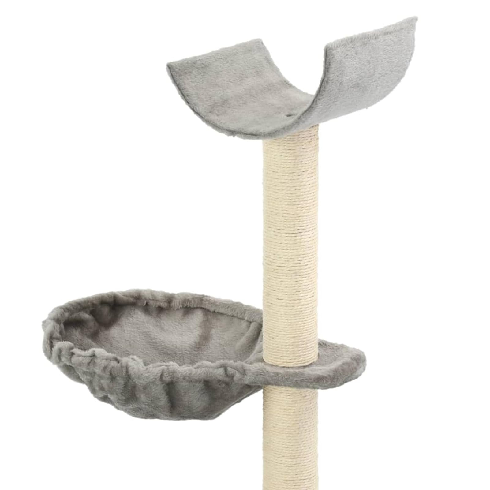 Homgoday Tiragraffi per gatti con tiragraffi in sisal, 105 cm, grigio, torre tiragraffi, casa multilivello per gatti, centro attività per gatti, animali e articoli per animali domestici
