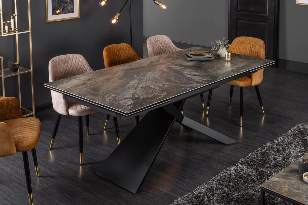 invicta INTERIOR Esstisch Euphoria 260cm - schwarz grau - Keramik