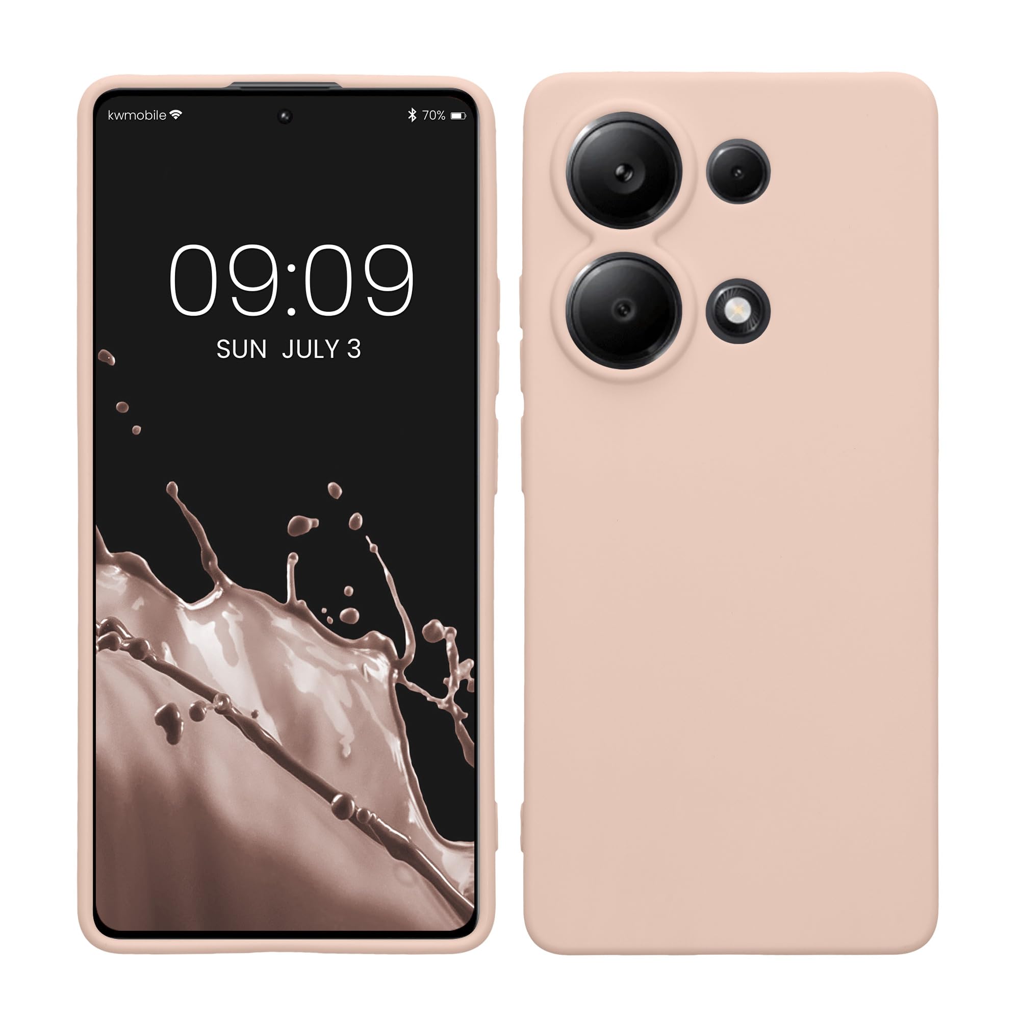 kwmobile Carcasa Compatible con Xiaomi Redmi Note 14 Pro 5G / Poco X7 Funda - Funda Ultrafina de TPU con Bordes elevados - Lavanda Metalizado — view 35