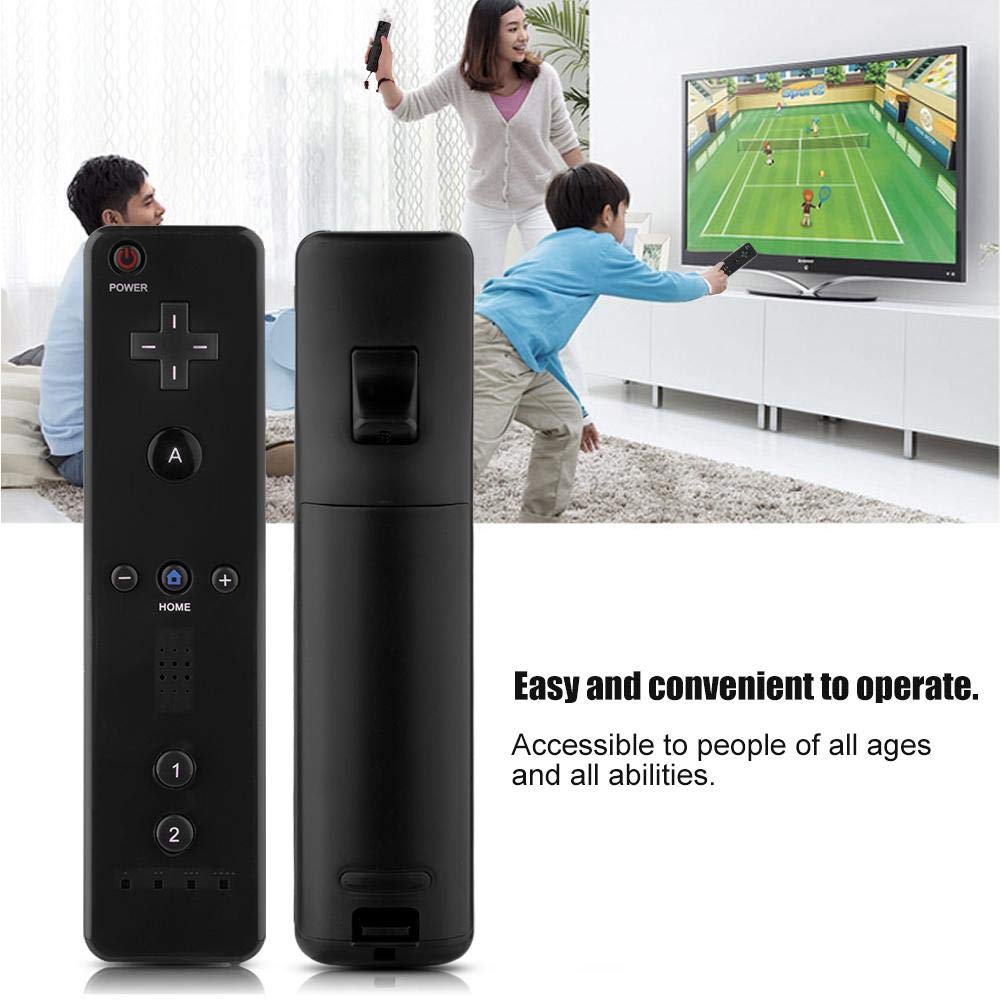 Mugast Game Controller for Nintendo WiiU/Wii Gaming Console,Handle Gamepad with Analog Joystick and Triaxial Detection Function(Black)