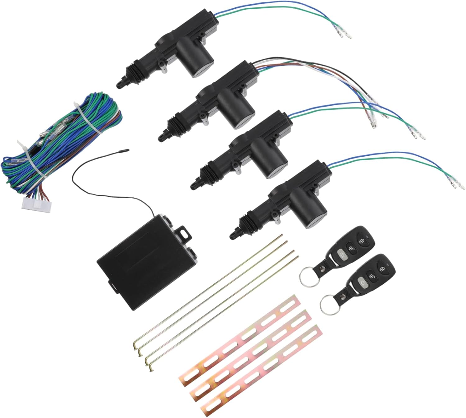 1Set Remote Central Lock System for Vehicles Convenient Car Security for Door Control Durable Interference Performance Practical Locking Mechanism