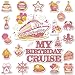Birthday Cruise Door Decorations Magnetic - Cosmisun 22PCS Happy Birthday Cruise Door Magnets Cake Balloon Cruise Ship Door Decorations Magnet Stickers for Women Girls Carnival Stateroom Cabin Decor