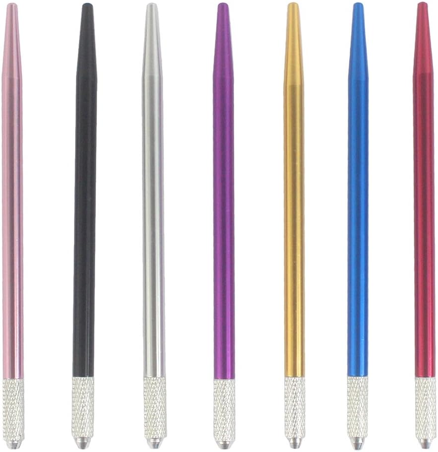 Xiaoyu 7PCS Colors Professional Manual Fog Eyebrow Tattoo Microblading Pen Needle Tip Holder Tool Supply for Permanent Makeup Cosmetic Tool - Image 3