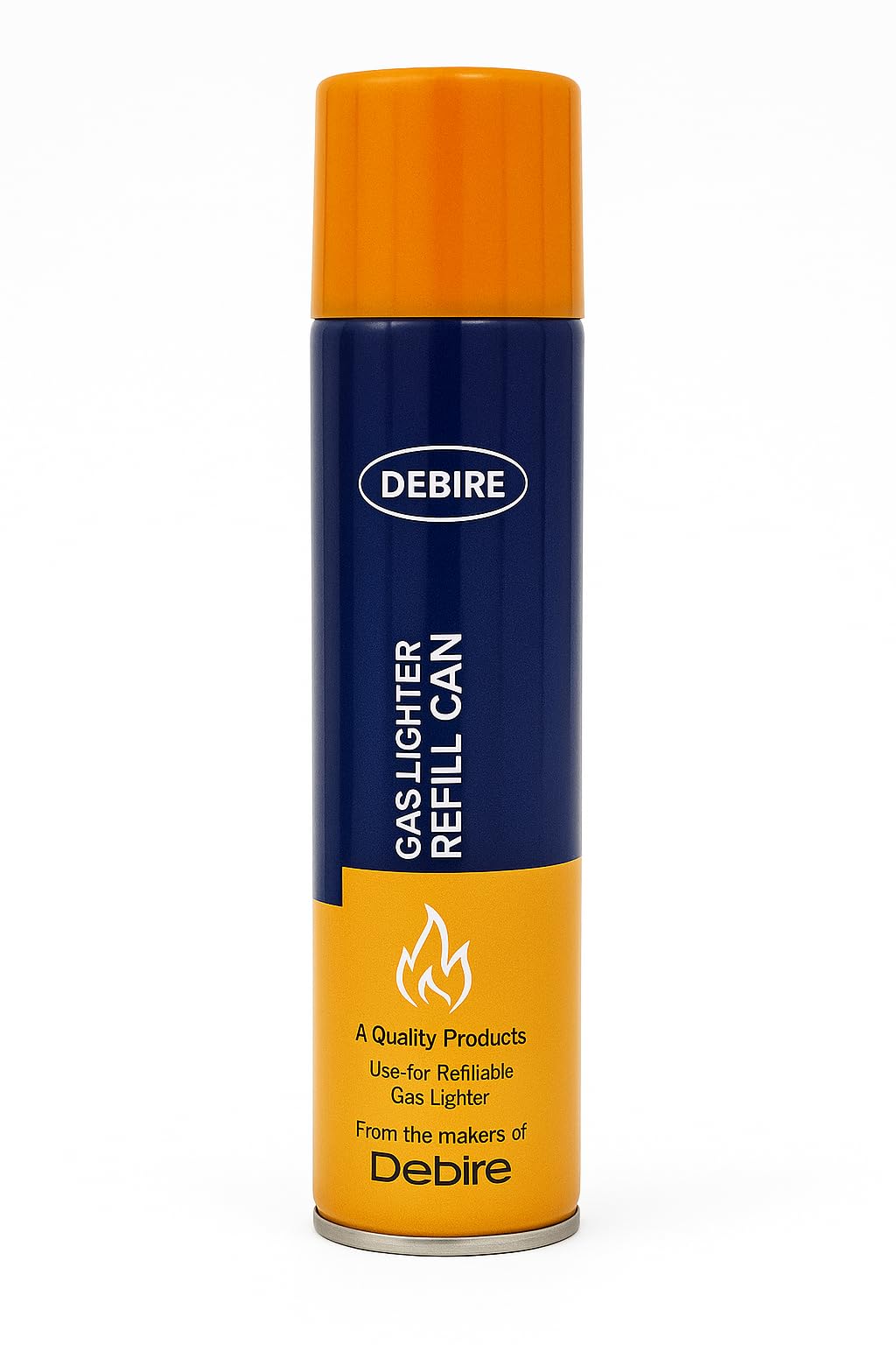 Lighter Gas Refill Can | Essential Lighter Refill Gas Can for Gas Lighters | Premium Butane Gas Canister for Refillable Lighters | Orange, 17cm, 100 ML, Pack of (1)