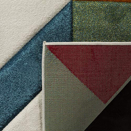 Tapete Safavieh 5'3" x 7'6" Ivory Peacock Blue miniatura 5