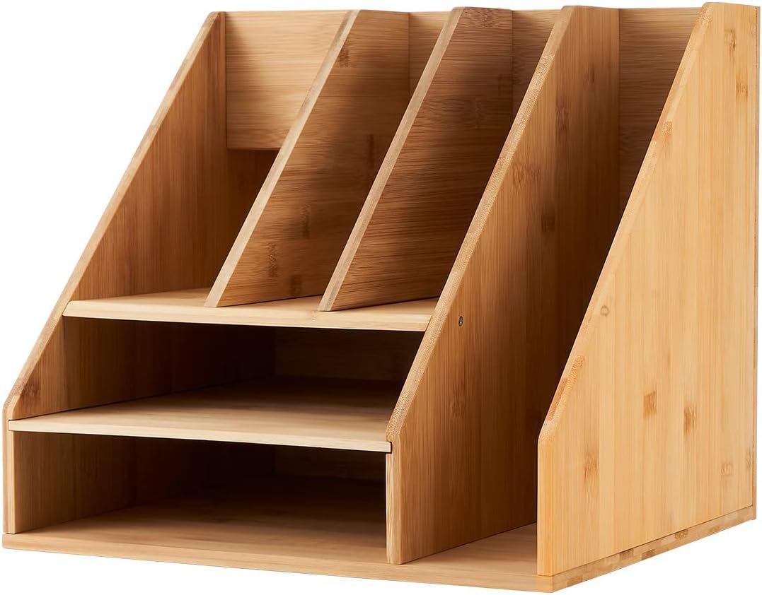 Desk Organizer,Wooden Desk Organizer,Bamboo Shelf, Desk Organizer Wood,Desk