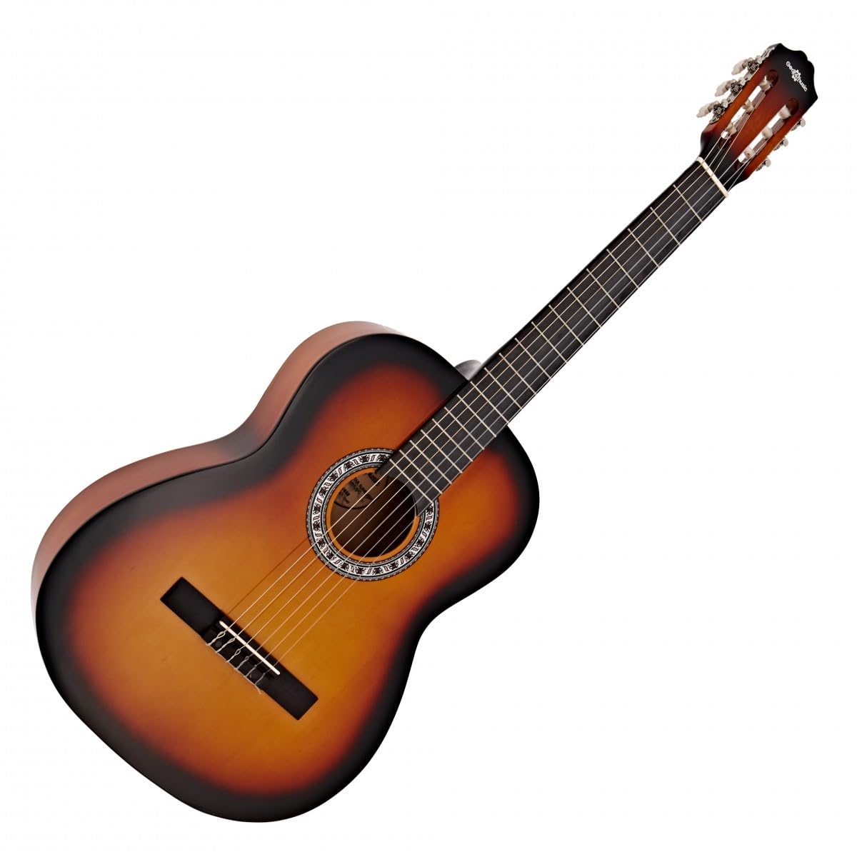 Pacchetto chitarra classica, Sunburst, Gear4music | Include Custodia, Accordatore e Corde, Corpo in Laminato Durevole Resiste alla Pratica e al Jeu, Tono Ricco