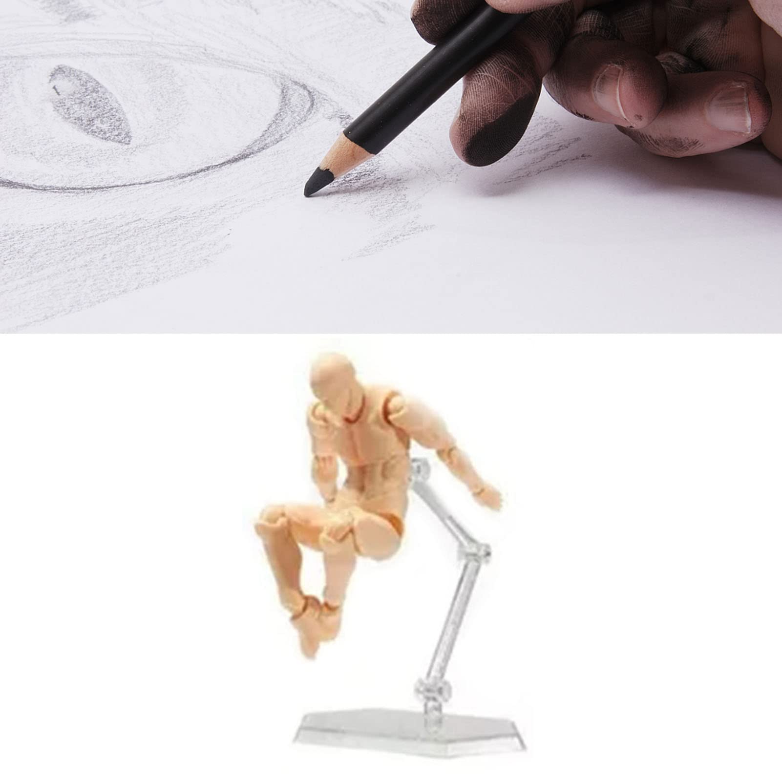 Action Figure Corpo Manichino Pose Personalizzabili Modello Disegno Pittura Uomo
