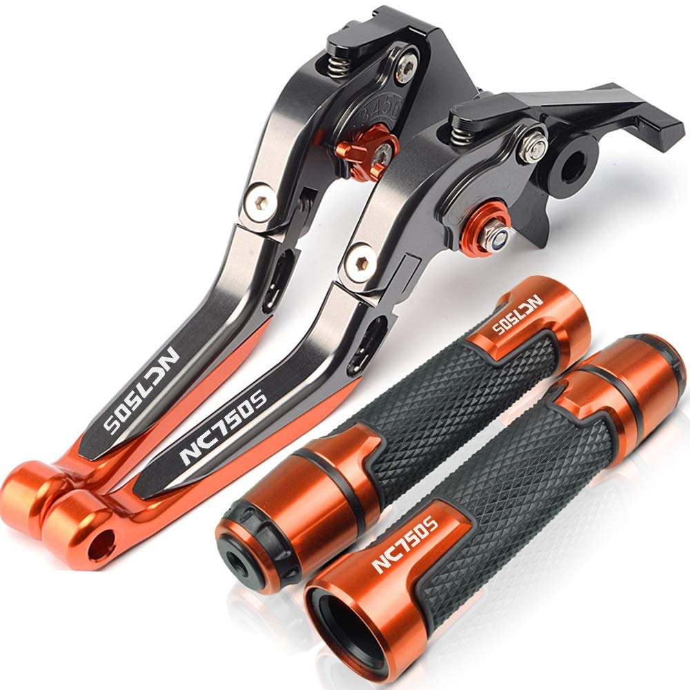Leva Della Frizione Del Freno Per Hon & da NC750 NC750S NC 750S 2016 2017 2018 2019 CNC Motociclismo Impugnature Impugnature Cap Leve Freno (Colore : E)