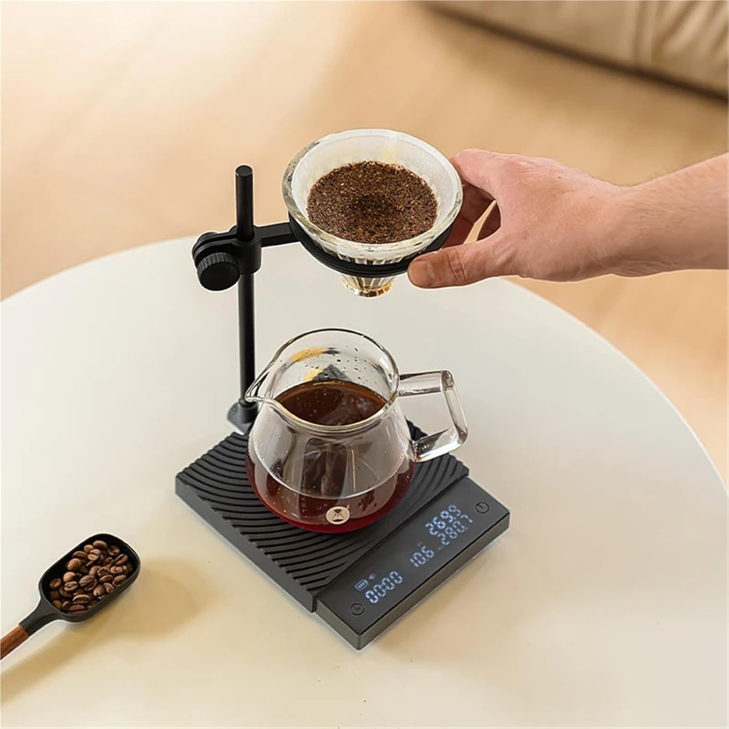 Compatible for Blackmirror Duo Coffee Digital Scale Weighing Timekeeping Flow Rate Detachable Stand Mini Tool