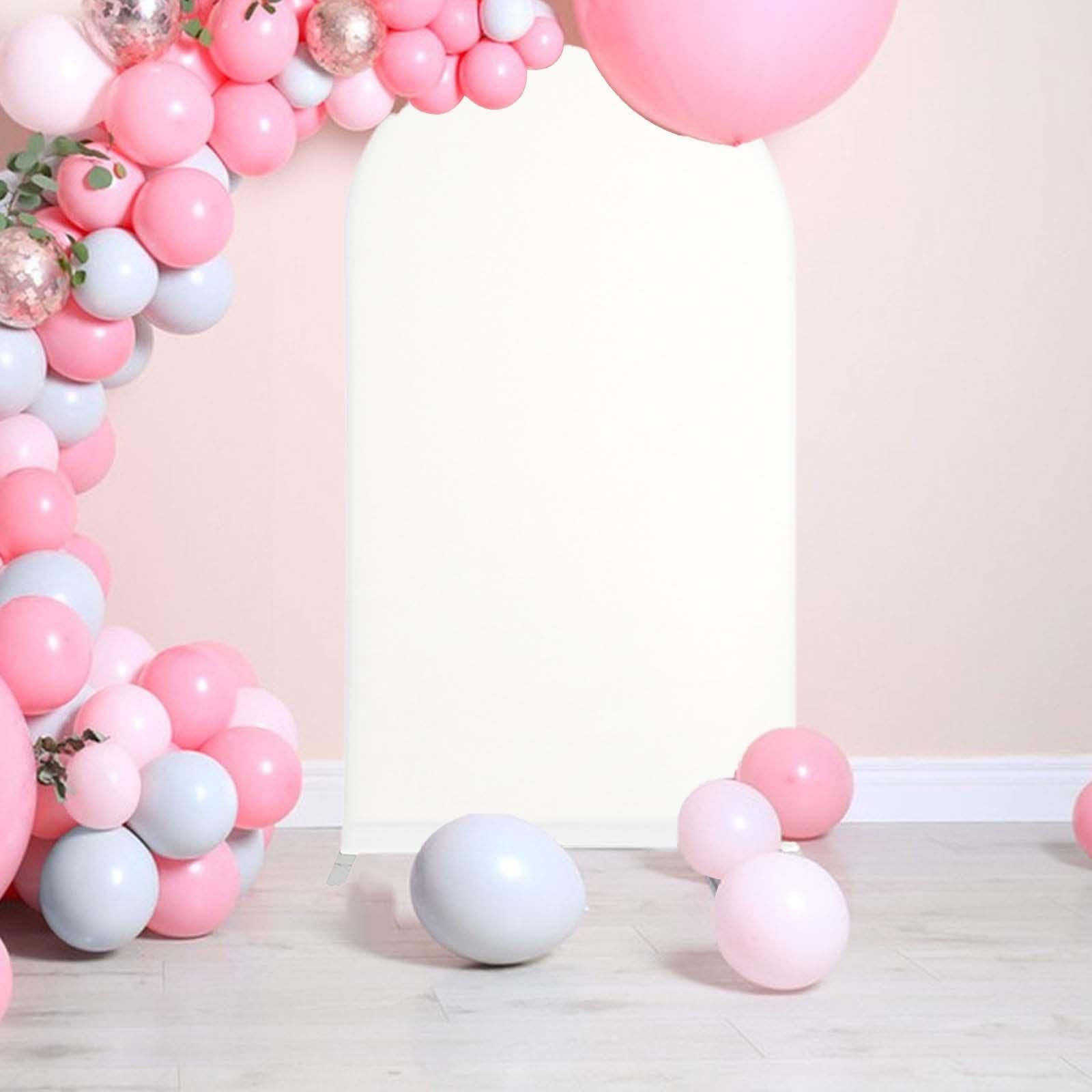 Almencla Arch Backdrop Cover Traubogen Hintergrund Überzug Polyester Rückwand Dekoration für Jubiläumsparty Hochzeitsempfang Fotoshooting Bankettsaal, Mehrfarbig, 220cmx120cm