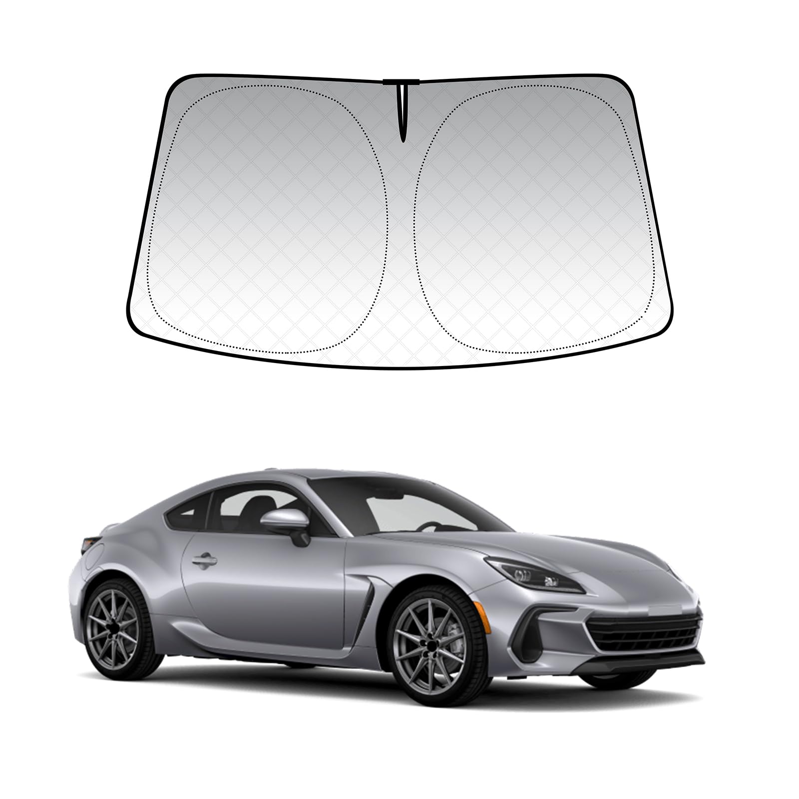 KUNGKIC Per Toyota GR86 Subaru BRZ 2021 – 2025 parabrezza auto parasole pieghevole parasole blocca i raggi UV parasole protezione (parabrezza anteriore)