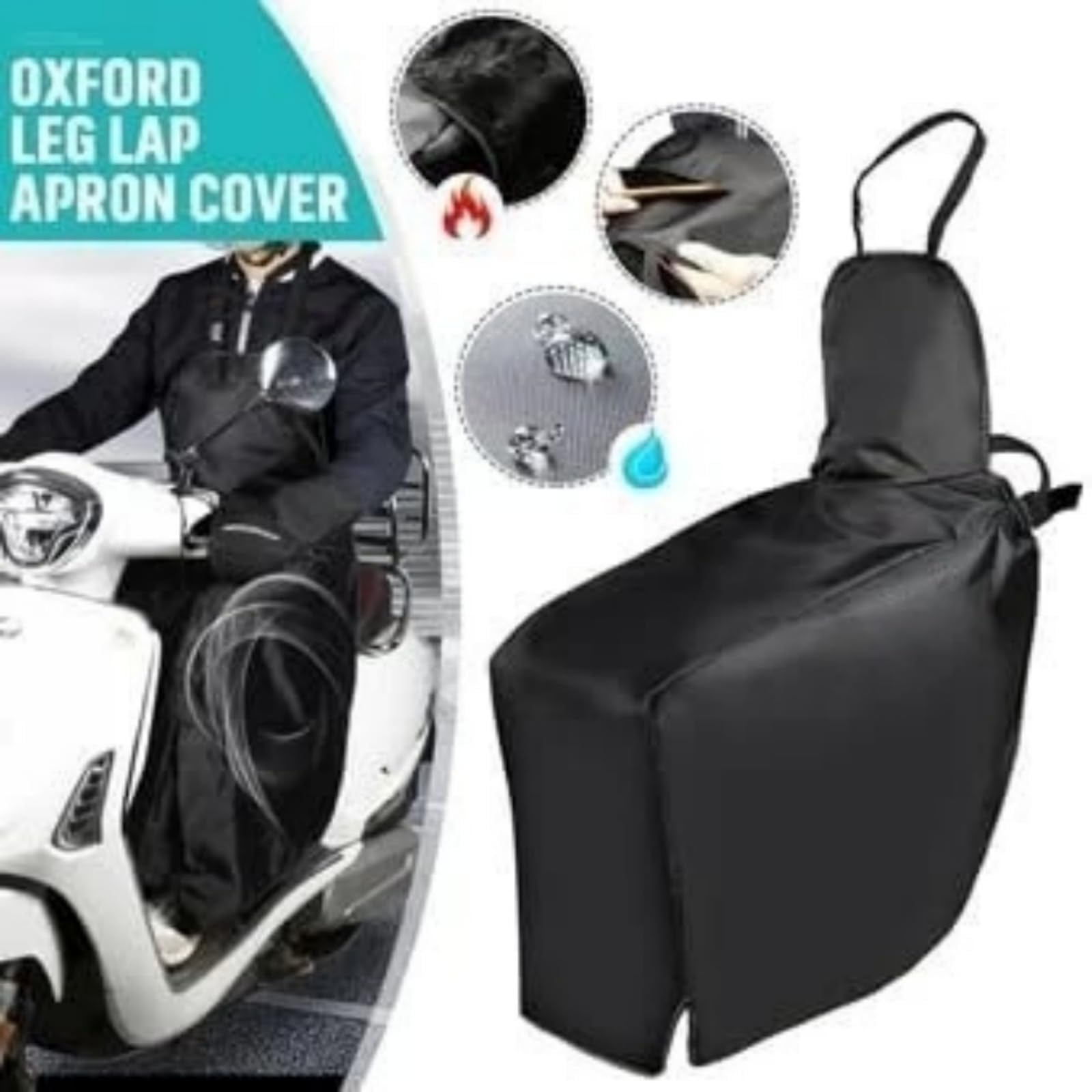 Tablier Scooter Universel, Protection Tablier Couvre Jambe Scooter, Couverture de Scooter d'hiver, Tablier de Scooter en Polaire Imperméable Coupe-Vent pour Protection De Jambes Équitation