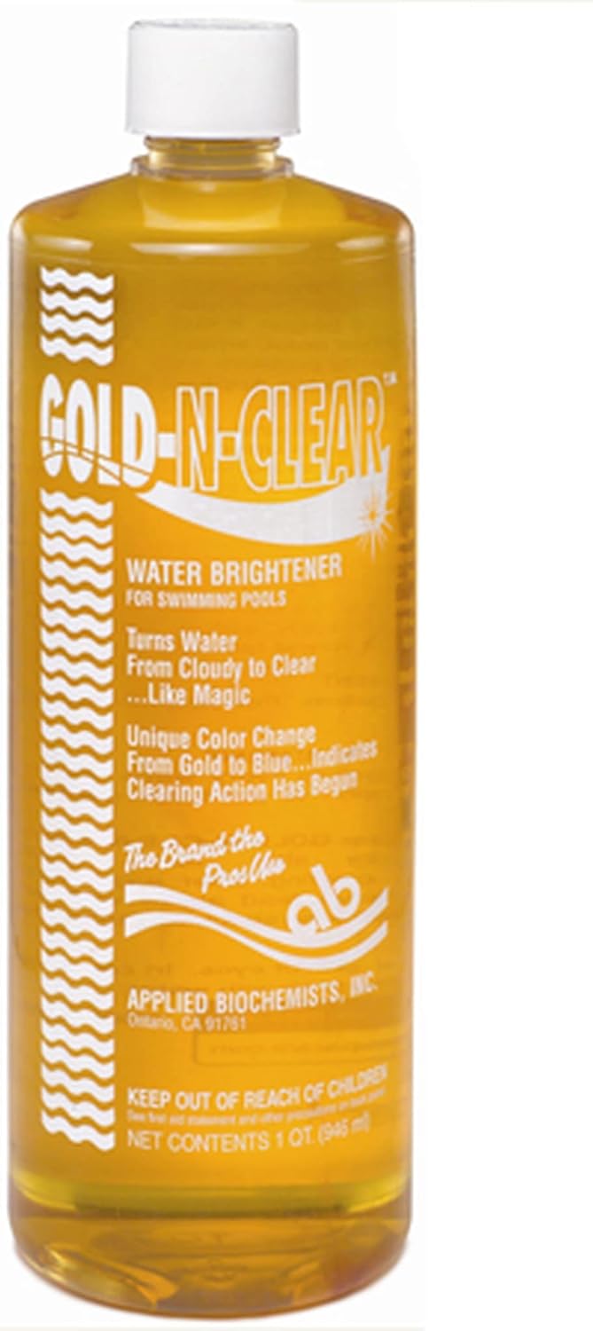 Applied Biochemists 407803A Gold-N-Clear Swimming Pool Water Clarifier, 32 fl oz
