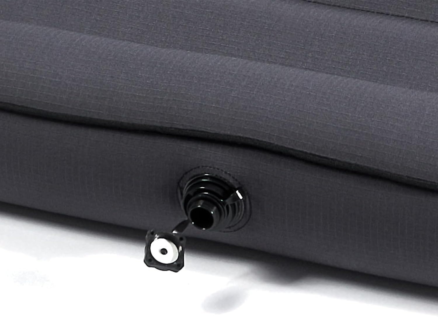 Human Comfort Luft Bett TC Chatou Luftmatratze Camping – Aufblasbare Isomatte 203x80x13 cm – Komfort Luftbett für Camping & Gästebett – 100% Baumwolle – Grau