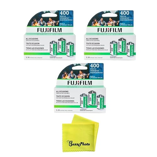 Fujifilm 35mm Color Negative Roll Film, 400 ISO (3X 3-Packs) - 3x 3-Packs