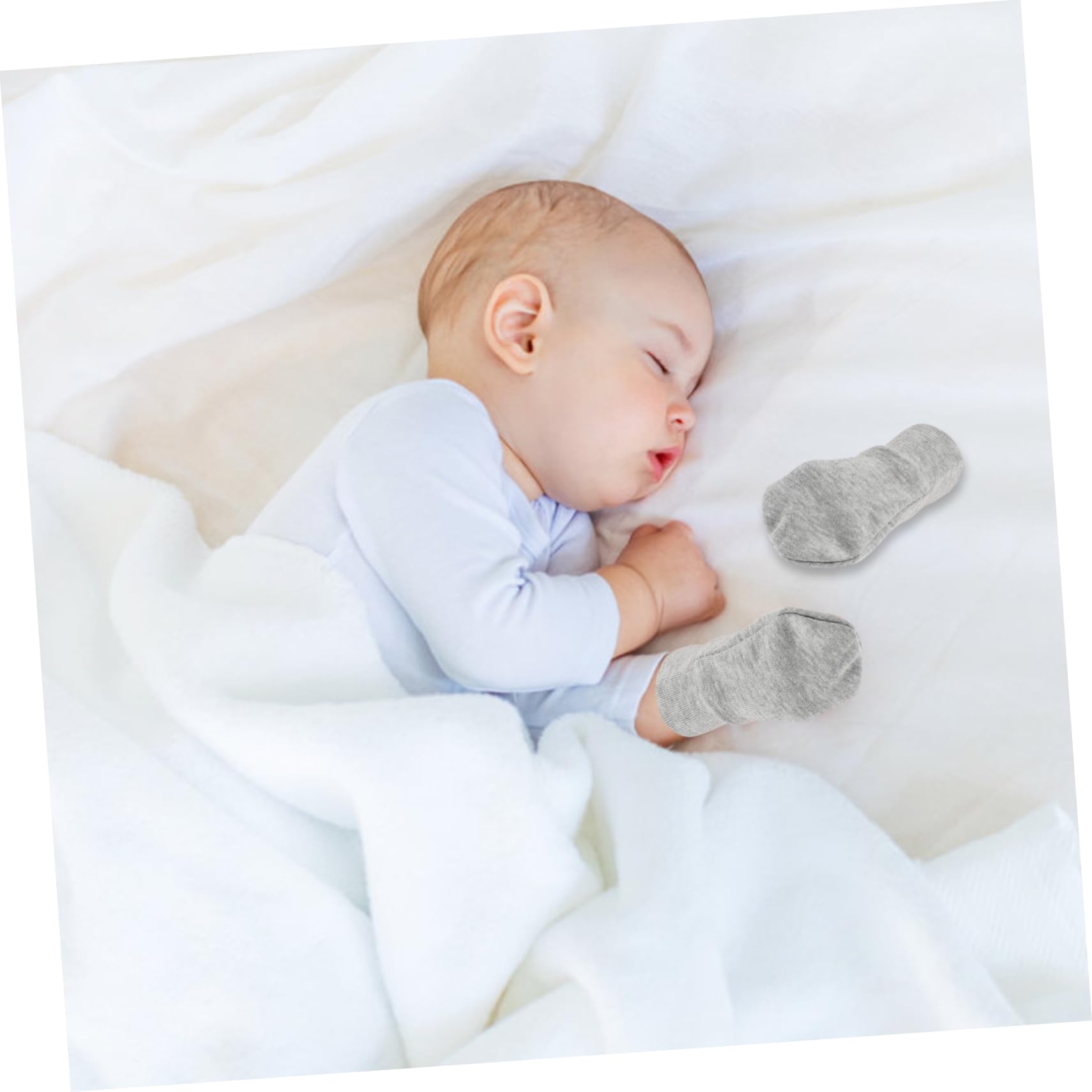 GAROZATION 9 Pair Soft Newborn Mittens Scratch Mittens for Boys and Girls Elastic Wrist Gloves Winter Gloves Baby Hand Protectors