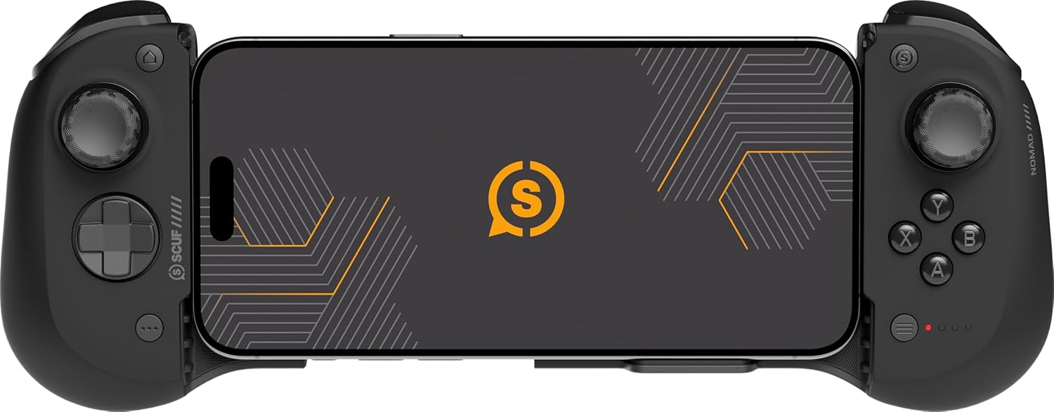 SCUF Nomad Wireless iPhone Mobile Gaming Controller – Customizable Paddles – Anti-Drift Thumbsticks – Bluetooth 5.0 Connectivity – PS Remote, Xbox Game Pass, Apple Arcade, Steam Link – Black