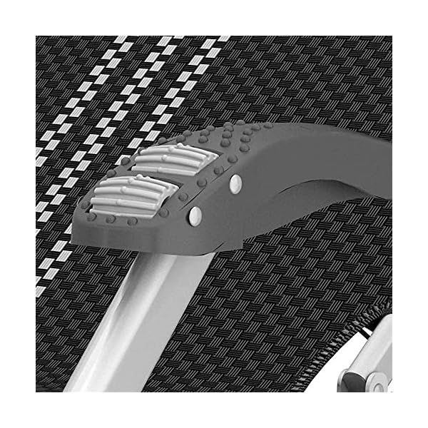 JATIBOSH Gartenliege klappbar Schwarz/Rosa